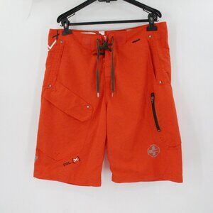 Ralph Lauren RLX Board Shorts Men's Large 11" Nylon Cargo Pockets Drawstring